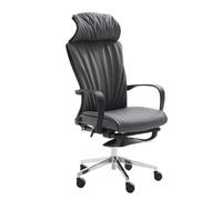 ZYSKABQ Sedia da scrivania da ufficio in pelle ergonomica con sedia boss regolabile con cuscinetto per la testa con schienale alto per studi e lavoro comodi (Gris) Octopus feet