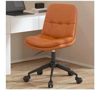 ZYSKABQ Sedia da scrivania in pelle ergonomica con sedile imbottita a 360 ° Design senza braccio girevole Ideale per la base di vanità per il compito del computer di casa. Octopus feet