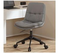 ZYSKABQ Sedia da scrivania in pelle ergonomica con sedile imbottita a 360 ° Design senza braccio girevole Ideale per la base di vanità per il compito del computer di casa. Octopus feet