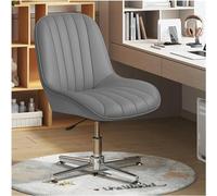 ZYSKABQ Sedia da scrivania moderna regolabile senza braccioli con ampia seduta girevole a 360° e pelle imbottita per casa e ufficio (Grigio) Octopus feet
