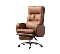 ZYSKABQ Sedia da scrivania per computer reclinabile ergonomico con funzionalità girevole per ufficio e casa comodo divano in pelle PU in microfibra per lunghe ore di seduta (bianco) Octopus feet