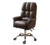 ZYSKABQ Sedia da scrivania sul retro alto ergonomico con ruote braccia reclina funzione in pelle comoda sedia da ufficio a 360 ° rotazione bianca per la felicità e la produttività dell'ufficio per la