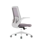 ZYSKABQ Sedia da ufficio con schienale alto in rete, con braccioli regolabili e design ergonomico, cuscino ispessito, sedia da scrivania per casa e studio e seduta girevole (rosa) con piedini di polpo