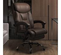 ZYSKABQ Sedia da ufficio direzionale in pelle con schienale alto e ruote Sedia da scrivania reclinabile per computer per capo Comodo design ergonomico per adulti Marrone (64x46 54 cm) Octopus feet