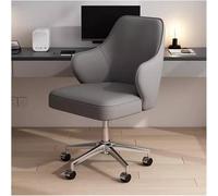 ZYSKABQ Sedia da ufficio ergonomica girevole con schienale medio con ruote per piccoli spazi Sedia da ufficio moderna per postazione di lavoro Vanity Computer (Grigio) Octopus feet