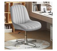 ZYSKABQ Sedia da ufficio ergonomica senza braccioli con base girevole regolabile in altezza e imbottitura in pelle PU per il massimo comfort. Elegante opzione colore kaki Octopus feet