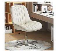 ZYSKABQ Sedia da ufficio ergonomica senza braccioli con sedile girevole imbottito in pelle, sedile ampio regolabile con schienale medio per trucco Vanity Blue Octopus feet