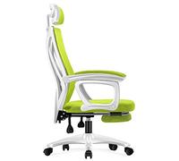 ZYSKABQ Sedia da ufficio in maglia con schiena alta con poggiatesta regolabile e poltrona Executive ergonomiche grigio poggiapiedi per supporti di gioco fino a 150 kg Octopus feet