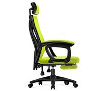 ZYSKABQ Sedia da ufficio in maglia con schiena alta con poggiatesta regolabile e poltrona Executive ergonomiche grigio poggiapiedi per supporti di gioco fino a 150 kg Octopus feet