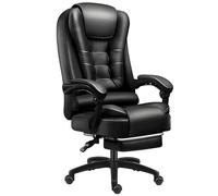 ZYSKABQ Sedia da ufficio in pelle esecutiva in alto con ruote di braccioli regolabili e sedia da scrivania grande e alta per persone pesanti (marrone) Octopus feet