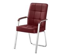 ZYSKABQ Sedia da ufficio in pelle PU Ergonomic per sedie da gioco per la casa sedia da scrivania per hall da scrivania della reception e colore rosso per conferenze (senza ruote) Octopus feet