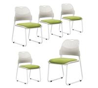 ZYSKABQ Sedia da ufficio moderna con base a slitta per la sedia da scrivania per ospiti per case e conferenze set di 5 (blu) Octopus feet