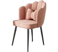 ZYSKABQ Sedia da ufficio moderna rosa con gambe in metallo e cuscino Elegante sedia da scrivania per la camera da letto o il soggiorno di Home Office Octopus feet