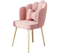 ZYSKABQ Sedia da ufficio moderna rosa con gambe in metallo e cuscino Elegante sedia da scrivania per la camera da letto o il soggiorno di Home Office Octopus feet