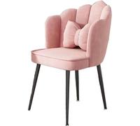 ZYSKABQ Sedia da ufficio moderna rosa con gambe in metallo e cuscino Elegante sedia da scrivania per la camera da letto o il soggiorno di Home Office Octopus feet
