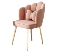 ZYSKABQ Sedia da ufficio moderna rosa con gambe in metallo e cuscino Elegante sedia da scrivania per la camera da letto o il soggiorno di Home Office Octopus feet