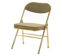 ZYSKABQ Sedia da ufficio pieghevole moderna imbottita con sedile in tessuto di vellutoe ideale per riunioni per ufficio camera da letto comode ed eleganti (taglia dorata B) Octopus feet