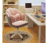 ZYSKABQ Sedia vanity in velluto con altezza regolabile e sedia per trucco rosa per ufficio e camera da letto (24 32 pollici) Octopus feet