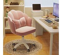 ZYSKABQ Sedia vanity in velluto con altezza regolabile e sedia per trucco rosa per ufficio e camera da letto (24 32 pollici) Octopus feet