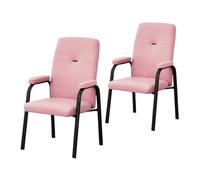 ZYSKABQ Sedie da ufficio in pelle PU Ergonomic con braccioli per la banca dell'ospedale clinica aeroportuale (set di 2 grigio) Octopus feet