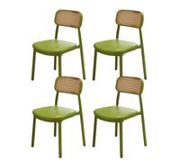 ZYSKABQ Set di sedie da pranzo moderne senza braccio set di 4 con schienale curvo per la cucina soggiorno ufficio nero Octopus feet