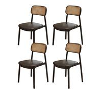 ZYSKABQ Set di sedie da pranzo moderne senza braccio set di 4 con schienale curvo per la cucina soggiorno ufficio nero Octopus feet