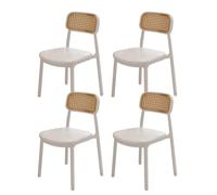 ZYSKABQ Set di sedie da pranzo moderne senza braccio set di 4 con schienale curvo per la cucina soggiorno ufficio nero Octopus feet