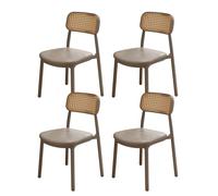 ZYSKABQ Set di sedie da pranzo moderne senza braccio set di 4 con schienale curvo per la cucina soggiorno ufficio nero Octopus feet