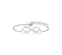 Zysta Bracciale Infinito con Nome Personalizzato in Acciaio Inossidabile per Donna Uomo Bracciale Identificativo Ciondolo Infinito Porta 3 Nomi Catena Maglie Regalo Amicizia Coppia Famiglia (Argento)