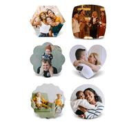 Zysta Calamite Personalizzabili con Foto Immagine per Frigorifero Magnete Frigo Personalizzate 6 Forme Calamita Decorativo Casa Ufficio Interni Porta Foto Regalo Personalizzato Decorazione (6 Forme)