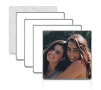 Zysta Magnete per Frigo Personalizzato con Foto, Calamita Magneti Frigorifero a Forma di Quadrato Cuore e Rotondo, Magneti Frigorifero Decorativi Ricordo Memoriale Casa Ufficio (4 Quadrato)