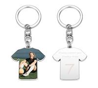 Zysta Portachiavi Calcio Personalizzato Foto Immagine per Bambini Portachiavi Sportivo Incisione Personalizzata Nome Numero per Uomo Donna Porta Chiavi Maglia per Coppa del Mundo Coppa Europa Arngeto