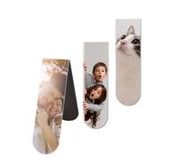 Zysta Segnalibro Magnetico Personalizzato con Foto Immagine per Studenti Alunni Clip Segna Libro Personalizzabile con la tua Foto Segnalibro Particolare Divertento Regalo Insegnante Maestro (2cm)