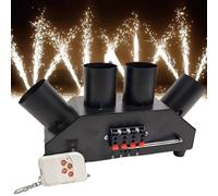 ZYT-DHRUCB Lanciatore/regolatore di fuochi d'artificio a Freddo, Macchina a spruzzo Elettronica a Forma di ventaglio, Contiene 4 Pezzi, per spettacoli pirotecnici di Festival di Matrimoni