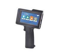 ZYT-DHRUCB Stampante a getto d'inchiostro portatile, dotata di touch screen da 4,3 pollici, altezza di stampa 2-25,4 mm/precisione di stampa 300-600 dpi, per etichetta logo data di produzione,White