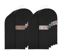 Zythrem 10 Pezzi Custodie per Abiti, 60x80cm Copriabiti Antipolvere, Copriabiti Antipolvere Abiti, Copri Abiti da Armadio con Finestra Trasparente, Abbigliamento Copreper per Cappotto, Camicia