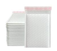 ZythrXLate Busta per imballaggio autosigillante 100 pz Bubble Mailer Poly Buste imbottite con sigillo automatico Sacchetti regalo for libri Rivista Foderato Self Seal(White-100pcs,13 * 18cm)