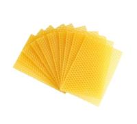 ZythrXLate Fogli Cera d'api 10 Pezzi Fogli di Cera d'api a Nido d'Ape Foglio Alveare cellula Telaio fondotinta in for la Produzione Candele Artigianali Apicoltura Forniture Fai da Te