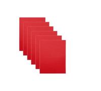 ZythrXLate Fogli Cera d'api 15 * 20 cm 6 Pezzi 12 Colori Colorati Foglio di Cera d'api Rotolo Candele Fatti a Mano Fai da Te a Nido d'Ape attività Materiale Pacchetto(Red)