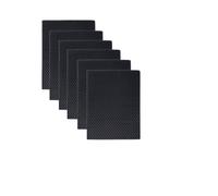 ZythrXLate Fogli Cera d'api 15 * 20 cm 6 Pezzi 12 Colori Colorati Foglio di Cera d'api Rotolo Candele Fatti a Mano Fai da Te a Nido d'Ape attività Materiale Pacchetto(Black)