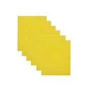 ZythrXLate Fogli Cera d'api 6 Pezzi 12 Colori Colorati Foglio di Cera d'api Candela Rotolo Facendo Kit Fai da Te Fetta attività Materiale a Nido d'Ape(Yellow)