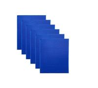 ZythrXLate Fogli Cera d'api 6 Pezzi 12 Colori Colorati Foglio di Cera d'api Candela Rotolo Facendo Kit Fai da Te Fetta attività Materiale a Nido d'Ape(Blue)