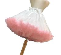 ZythrXLate Gonna a Sbuffo in Tulle con Sottogonna a Fiori da Donna, sotto la Crinolina Interna for Abiti da Sposa per Matrimoni, Feste(Pink)