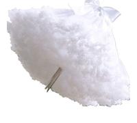 ZythrXLate Gonna a Sbuffo in Tulle con Sottogonna a Fiori da Donna, sotto la Crinolina Interna for Abiti da Sposa per Matrimoni, Feste(White)