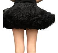 ZythrXLate Gonna a Sbuffo in Tulle con Sottogonna a Fiori da Donna, sotto la Crinolina Interna for Abiti da Sposa per Matrimoni, Feste(Black)