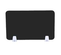 ZythrXLate Parete divisoria per scrivania 1 pz divisorio for scrivania in Acrilico, Pannello for, Facile da installare, postazione di Lavoro privata, riduzione dei disturbi, Nero