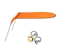 ZythrXLate Tenda per Kayak 1 Set Single for-Kayak Canoe Awning Boat Canopy 125x80cm Portable Folding Sunshade Tents Rain Shelters Boats Accessories(Orange)