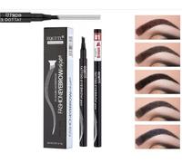 Zytuuob Penna per sopracciglia microblading impermeabile-matita con punta micro penna per sopracciglia micro a 4 punte trucco a lunga durata disegna piccoli peli sulle sopracciglia (#1)