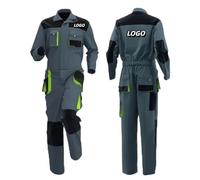 ZYWEHC Tute da Lavoro Multitasche da Uomo con Logo Personalizzato, Divise da Lavoro Personalizzate da Officina per Elettricista Saldatore Operaio Edile Pittore Color1,5XL