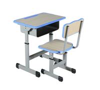 ZYWMZJ Set Scrivania E Sedia Ergonomiche For Bambini Con Spazio Di Archiviazione, Scanalatura For Matite E Ganci: Perfette For Studiare, Fare I Compiti E Progetti Creativi.(B)